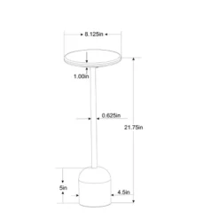 Marble Top Drink Side Table - Brass/White - Hearth & Hand™ With Magnolia -Furni Style Shop GUEST ae4318a5 b344 4c26 bac4 a7044e6cc4c2