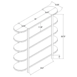 57" Portola Hills 5 Shelf Horizontal Bookcase - Threshold™ Designed With Studio McGee -Furni Style Shop GUEST b0ffd2cc a3d5 4cfa 8018 6df7d8fb0ee4