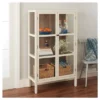 56.2" Hadley Library Cabinet With Glass Shell White - Threshold™ -Furni Style Shop GUEST b27660bf b767 4281 b125 b4e4c371f513