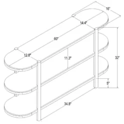 32" Portola Hills 3 Shelf Horizontal Bookcase - Threshold™ Designed With Studio McGee -Furni Style Shop GUEST b29322d3 efb6 44c0 a459 930a88eaa026