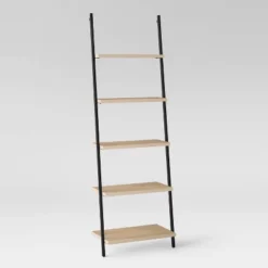 72" Loring 5 Shelf Leaning Bookshelf - Threshold™ -Furni Style Shop GUEST b2f506da fcdc 4735 b10b d49aa58dbbd8