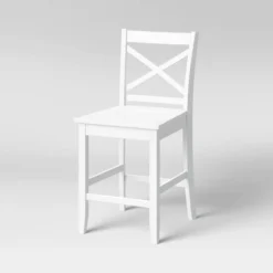 Carey 24" Counter Height Barstool - White - Threshold™ -Furni Style Shop GUEST b4a0b436 9a9d 4ab9 afe2 65a0f82a04ff