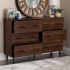 Higgins Modern Horizontal 6 Drawer Dresser - Saracina Home 22 Higgins Modern Horizontal 6 Drawer Dresser - Saracina Home -Furni Style Shop GUEST b51baecc 8022 4031 8aac a3ba997bb471