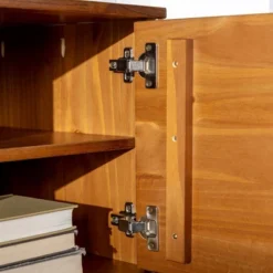 Solid Wood Mid-Century Modern TV Stand For TVs Up To 65" - Saracina Home -Furni Style Shop GUEST b6988a47 d2a1 42d2 b729 fbdccceb19f2