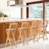 Costway Set Of 4 Bamboo Folding Barstools Counter Height Dining Chairs Installation Free -Furni Style Shop GUEST b8715a6f 722b 4892 aed6 84490194a6a2