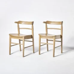 2pk Kaysville Curved Back Wood Dining Chair - Threshold™ Designed With Studio McGee -Furni Style Shop GUEST b8859535 25d6 44f9 9ed4 882e7bed9037