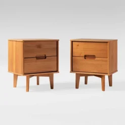 Mid-Century Modern Wood Nightstand - Saracina Home -Furni Style Shop GUEST ba155c5a 2d30 4a7d a041 aa93a2472c72