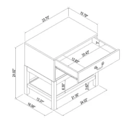 Elmira Nightstand Brown - Threshold™ Designed With Studio McGee -Furni Style Shop GUEST ba23a28f 8b95 42ea acce 9cc3df7af05f