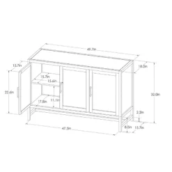 Warwick 3 Door Accent TV Stand For TVs Up To 59" - Threshold™ 23 Warwick 3 Door Accent TV Stand For TVs Up To 59" - Threshold™ -Furni Style Shop GUEST ba5cd40d 7348 4de0 bac8 5ec1775d8cb4