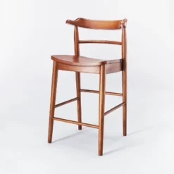 Kaysville Curved Back Wood Counter Height Barstool - Threshold™ Designed With Studio McGee -Furni Style Shop GUEST baa82fbe ac12 4c2a 9ae3 99bba3e5e2ba