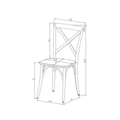 Set Of 2 Malden French Bistro Dining Chair Black - Threshold™ -Furni Style Shop GUEST be93dcf6 6a27 4d9e 83a8 3927be01d462