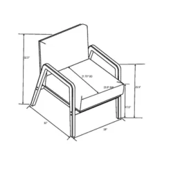 Upholstered Wood Framed Accent Arm Chair - Hearth & Hand™ With Magnolia -Furni Style Shop GUEST c03e3009 dba3 4cc5 b876 4cc51b19cd37