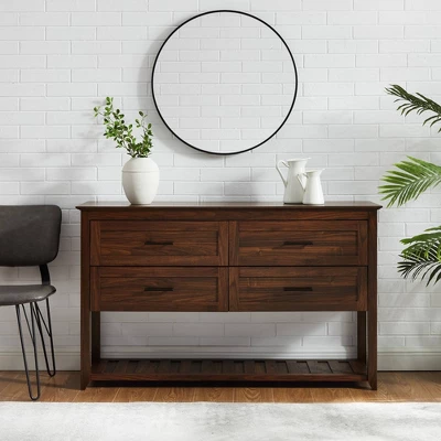 Transitional 4 Drawer Buffet - Saracina Home 5 Transitional 4 Drawer Buffet - Saracina Home - Image 3