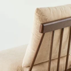 Spindle Back Accent Chair With Cushions Brown/Cream - Hearth & Hand™ With Magnolia -Furni Style Shop GUEST c91797a3 a143 44fc 9bd2 67868f3b3eab