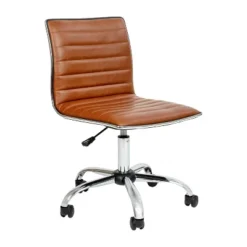 Emma And Oliver Low Back Designer Armless Ribbed Swivel Task Office Chair -Furni Style Shop GUEST c95919a7 6736 4923 9f6b 28502bad4e52