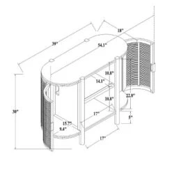 Portola Hills Caned Door Console With Shelves - Threshold™ Designed With Studio McGee -Furni Style Shop GUEST ca010533 3434 4baa 9362 bdbf17be2193
