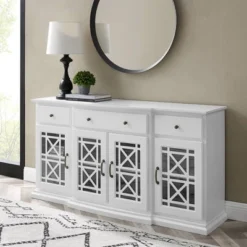 Selma Transitional 3 Tiered Ornate Fretwork Door Sideboard - Saracina Home -Furni Style Shop GUEST cdf6c707 00c3 48fa a445 4ef1444609de