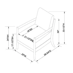 Park Valley Ladder Back Wood Arm Accent Chair - Threshold™ Designed With Studio McGee -Furni Style Shop GUEST ce32bc3c bd47 42a8 bac8 4fae9f0aa812