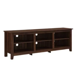 Transitional 6 Cubby Wood Open Storage Wood TV Stand For TVs Up To 80"- Saracina Home -Furni Style Shop GUEST d09d53fd 86be 4590 8f8d 330fc60b11ce