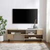 Modern Reeded Door Extendable TV Stand For TVs Up To 50" - Saracina Home -Furni Style Shop GUEST d0dca7f4 d483 4d69 bc11 c6d7f91b0f11