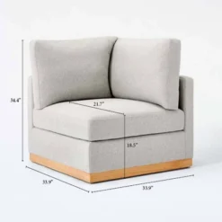 Woodland Hills Modular Sectional Corner Light Gray - Threshold™ Designed With Studio McGee 23 Woodland Hills Modular Sectional Corner Light Gray - Threshold™ Designed With Studio McGee -Furni Style Shop GUEST d13a80c0 94a7 4a14 807c 01f454d7e453