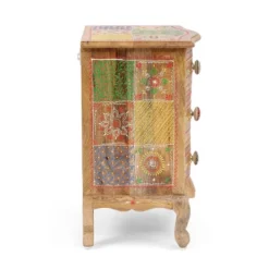Ailey Handcrafted Boho Mango Wood 3 Drawer Nightstand Natural - Christopher Knight Home 16 Ailey Handcrafted Boho Mango Wood 3 Drawer Nightstand Natural - Christopher Knight Home -Furni Style Shop GUEST d2a0da4f 2eb2 4284 a2b1 540f55b08a0f