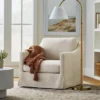 Vivian Park Upholstered Swivel Chair Cream - Threshold™ Designed With Studio McGee 2 Vivian Park Upholstered Swivel Chair Cream - Threshold™ Designed With Studio McGee -Furni Style Shop GUEST d2f62ae4 c95c 4a87 8460 00da4577b979