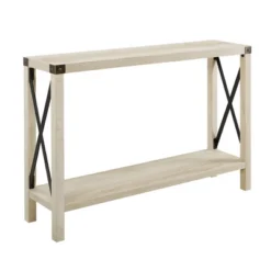 Sophie Rustic Industrial X Frame Entry Table - Saracina Home -Furni Style Shop GUEST d727ce8b 339b 4d6d 9bc1 4b2e3bc736a9