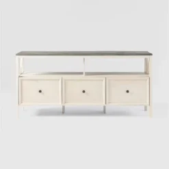 Farmhouse 3 Drawer Wood TV Stand For TVs Up To 65" - Saracina Home 30 Farmhouse 3 Drawer Wood TV Stand For TVs Up To 65" - Saracina Home -Furni Style Shop GUEST d9730f71 b9b6 492b a5cf a4fc4c23ddea