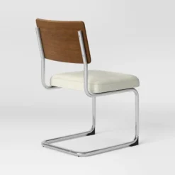 2pk Cecilton Chrome Cantilever Dining Chairs Cream Boucle - Threshold™ 12 2pk Cecilton Chrome Cantilever Dining Chairs Cream Boucle - Threshold™ -Furni Style Shop GUEST da5167cd 3a46 4c0c a287 6bc5e486b905