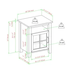 Transitional Classic Windowpane Storage Side Table - Saracina Home 21 Transitional Classic Windowpane Storage Side Table - Saracina Home -Furni Style Shop GUEST dad8aa65 d963 49c7 bda3 78b3efe46282