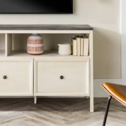 Farmhouse 3 Drawer Wood TV Stand For TVs Up To 65" - Saracina Home 25 Farmhouse 3 Drawer Wood TV Stand For TVs Up To 65" - Saracina Home -Furni Style Shop GUEST db616c55 957b 4465 80b7 0cddcd1d7792