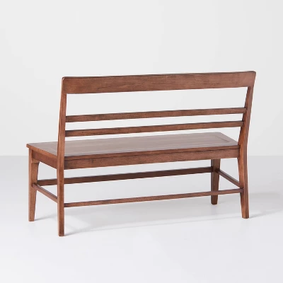 Wood Ladder Back Bench - Hearth & Hand™ With Magnolia 5 Wood Ladder Back Bench - Hearth & Hand™ With Magnolia - Image 3