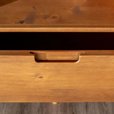 Cara Mid-Century Modern 3 Drawer TV Stand For TVs Up To 65" - Saracina Home 11 Cara Mid-Century Modern 3 Drawer TV Stand For TVs Up To 65" - Saracina Home - Image 9