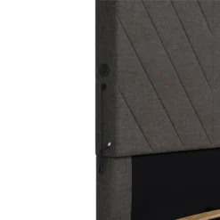 Yanis Upholstered Bed With USB - Room & Joy -Furni Style Shop GUEST e144e563 aadc 4474 9e67 d63bf716d06f