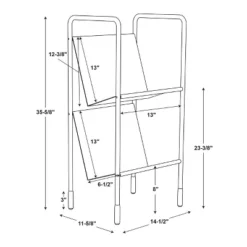 Two-Tier Metal Vinyl Record Storage Rack Black - Hearth & Hand™ With Magnolia 15 Two-Tier Metal Vinyl Record Storage Rack Black - Hearth & Hand™ With Magnolia -Furni Style Shop GUEST e61e656a 2061 4a63 b99c 85e84f0ab94f