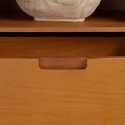 Cara 3 Drawer Mid-Century Modern 3 Drawer TV Stand For TVs Up To 80" - Saracina Home -Furni Style Shop GUEST e7b4bc5b d927 4b22 b708 78a05079bde7