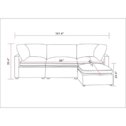 4pc Allandale Modular Sectional Sofa Set Gray - Threshold™ -Furni Style Shop GUEST e98f9434 244c 4a06 a88e b03b6016a2f1