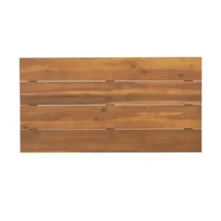 2pc Ellendale Outdoor Acacia Wood Loveseat & Coffee Table Teak/White - Christopher Knight Home -Furni Style Shop GUEST eb5c17dd e75d 48ff b973 e00b6e6aaf96