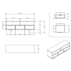 Cara Mid-Century Modern 3 Drawer TV Stand For TVs Up To 65" - Saracina Home 36 Cara Mid-Century Modern 3 Drawer TV Stand For TVs Up To 65" - Saracina Home -Furni Style Shop GUEST eddff1d9 3448 4181 a60a 1b127bbf16df