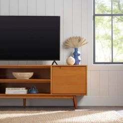 Solid Wood Mid-Century Modern TV Stand For TVs Up To 80" - Saracina Home 30 Solid Wood Mid-Century Modern TV Stand For TVs Up To 80" - Saracina Home -Furni Style Shop GUEST f09c7b08 f76c 453d bb2f 0629cfb1822f