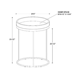 Wood & Steel Accent Side Table - Natural/Black - Hearth & Hand™ With Magnolia -Furni Style Shop GUEST f1970950 e325 494c 9c80 57b3608cf0fd
