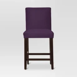 25" Velvet Parsons Counter Height Barstool Wood - Threshold™ -Furni Style Shop GUEST f1980123 daa4 41ed 8e94 0c1b9ccd5da5