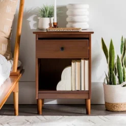 Stiva Classic Mid-Century Modern 1 Drawer Nightstand - Saracina Home 30 Stiva Classic Mid-Century Modern 1 Drawer Nightstand - Saracina Home -Furni Style Shop GUEST f1f5300e 5364 40db 96ef 77bca274ed96