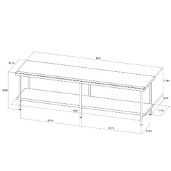 Wood And Metal TV Stand For TVs Up To 60" - Room Essentials™ 11 Wood And Metal TV Stand For TVs Up To 60" - Room Essentials™ -Furni Style Shop GUEST f2ab031b ee97 4ed0 a48d 1bc0bae2773f