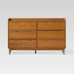 Mid-Century Modern Solid Wood 6 Drawer Double Dresser - Saracina Home 38 Mid-Century Modern Solid Wood 6 Drawer Double Dresser - Saracina Home -Furni Style Shop GUEST f40a606f 0c8e 43a8 b20e 6173eadd8c07