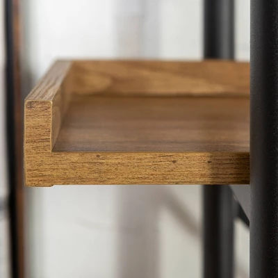 68" 5 Tray Shelf Urban Pipe X Back Bookshelf - Saracina Home 7 68" 5 Tray Shelf Urban Pipe X Back Bookshelf - Saracina Home - Image 5