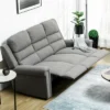 HOMCOM Recliner Sofa Couch With Easy Pull Handles And Adjustable Footrest, 3 Seater Sofa Modern Couch, Gray 2 HOMCOM Recliner Sofa Couch With Easy Pull Handles And Adjustable Footrest, 3 Seater Sofa Modern Couch, Gray -Furni Style Shop GUEST f46da0ef 33d1 4257 9d82 621811f937e2