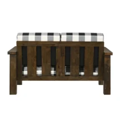 Jovie Gingham Rustic Loveseat - HOMES: Inside + Out -Furni Style Shop GUEST f773bcaf 574a 4e27 96b6 3bc9f78da4e4