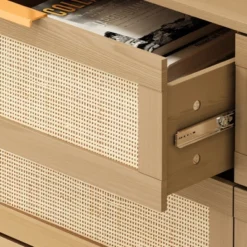 43.31" 6-Drawer Rattan Dresser For Living Room And Bedroom - ModernLuxe -Furni Style Shop GUEST f9cd6e25 eed0 4d7a 8a11 5c3251963523